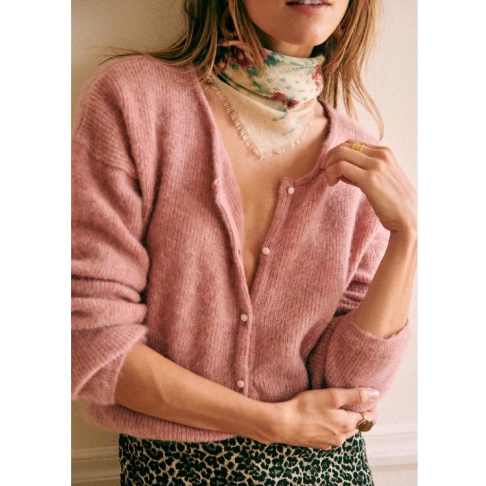 Sezane Gaspard Jumper in Rosewood